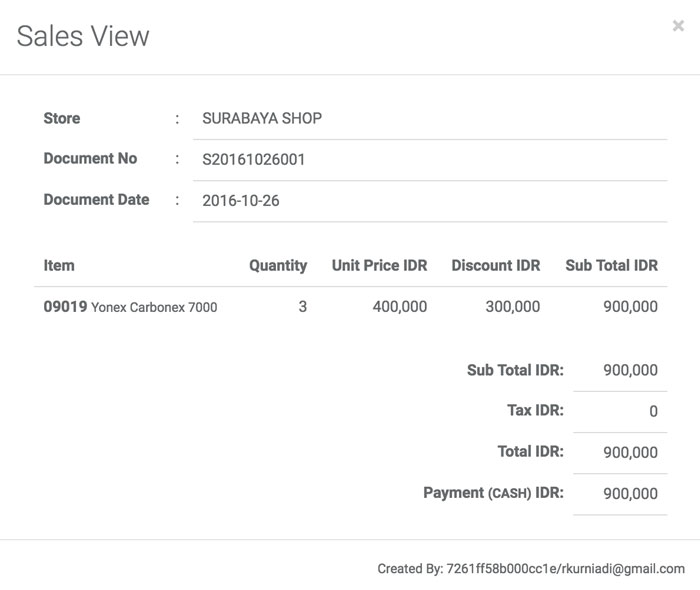 this report shows daily sales transaction in ireap pos pro dailey sales