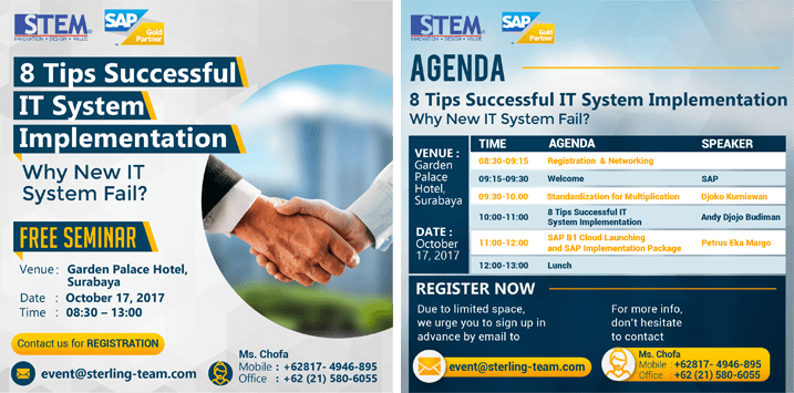 Surabaya Seminar: 8 Tips Successful IT System Implementation