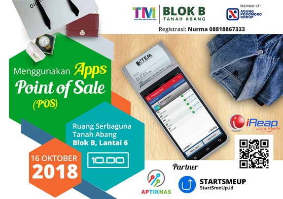 iREAP POS Event di Tanah Abang - Menggunakan Apps Point of Sale (POS) by TM Agung Podomoro Group