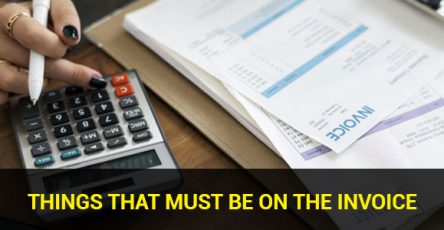 things that must be on the invoice