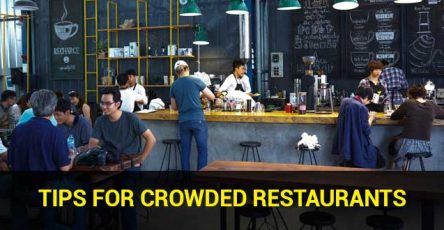 tips for crowded restaurants