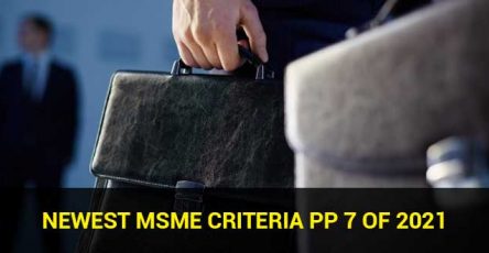 Newest MSME Criteria PP 7 of 2021