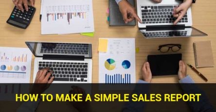 how to make a simple sales report
