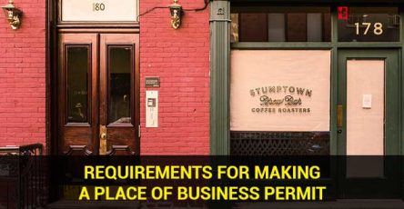 Requirements for making a place of business permit