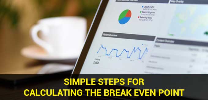 simple steps for calculating the break even point