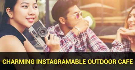 charming instagramable outdoor cafe