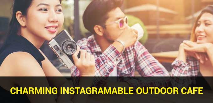 charming instagramable outdoor cafe